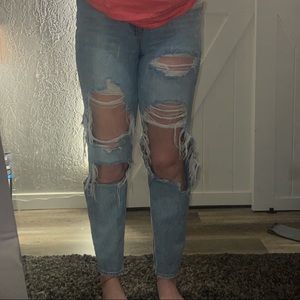 american eagle mom jeans 6 LONG